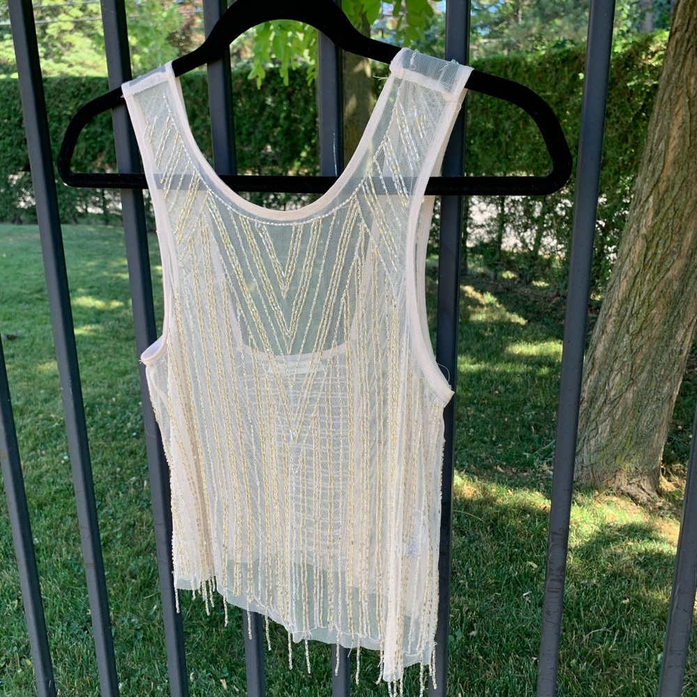Bershka beaded top